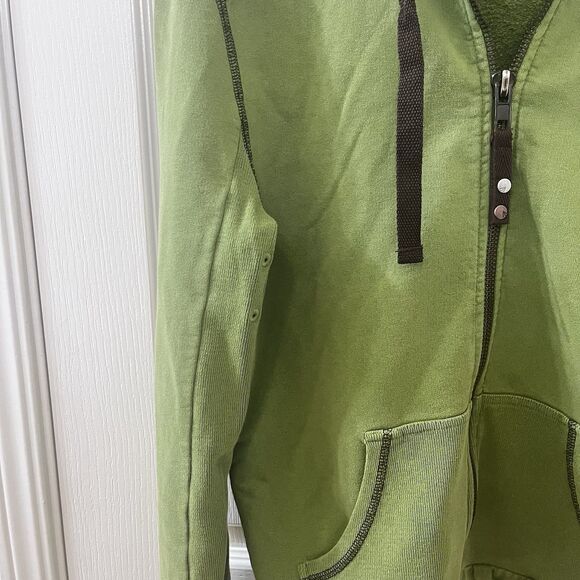 Energie B Corps 45 by Sixty Green Full Zip Hoodie Distressed Women's Size Small - Picture 12 of 16